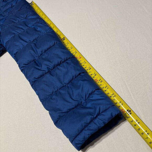 Everlast Puffer Jacket Blue Hooded Zip Front Quilted Coat Women’s M Polyester - Picture 10 of 13